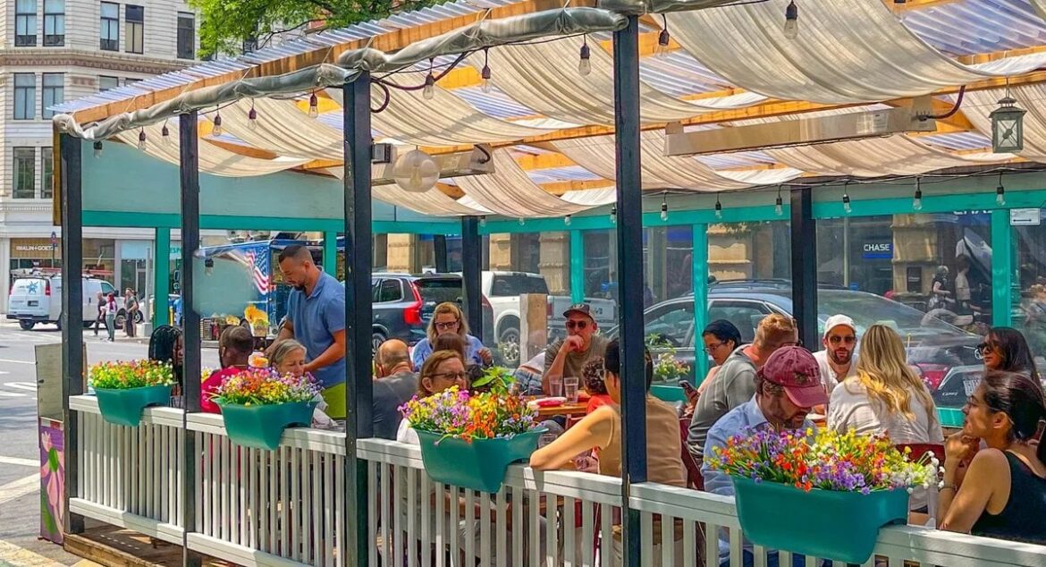 Map of approved outdoor dining spots