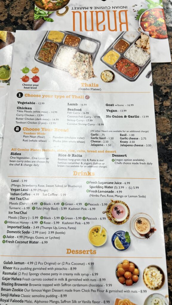 Lunch at Bhanu Indian Cuisine & Market (San Gabriel)