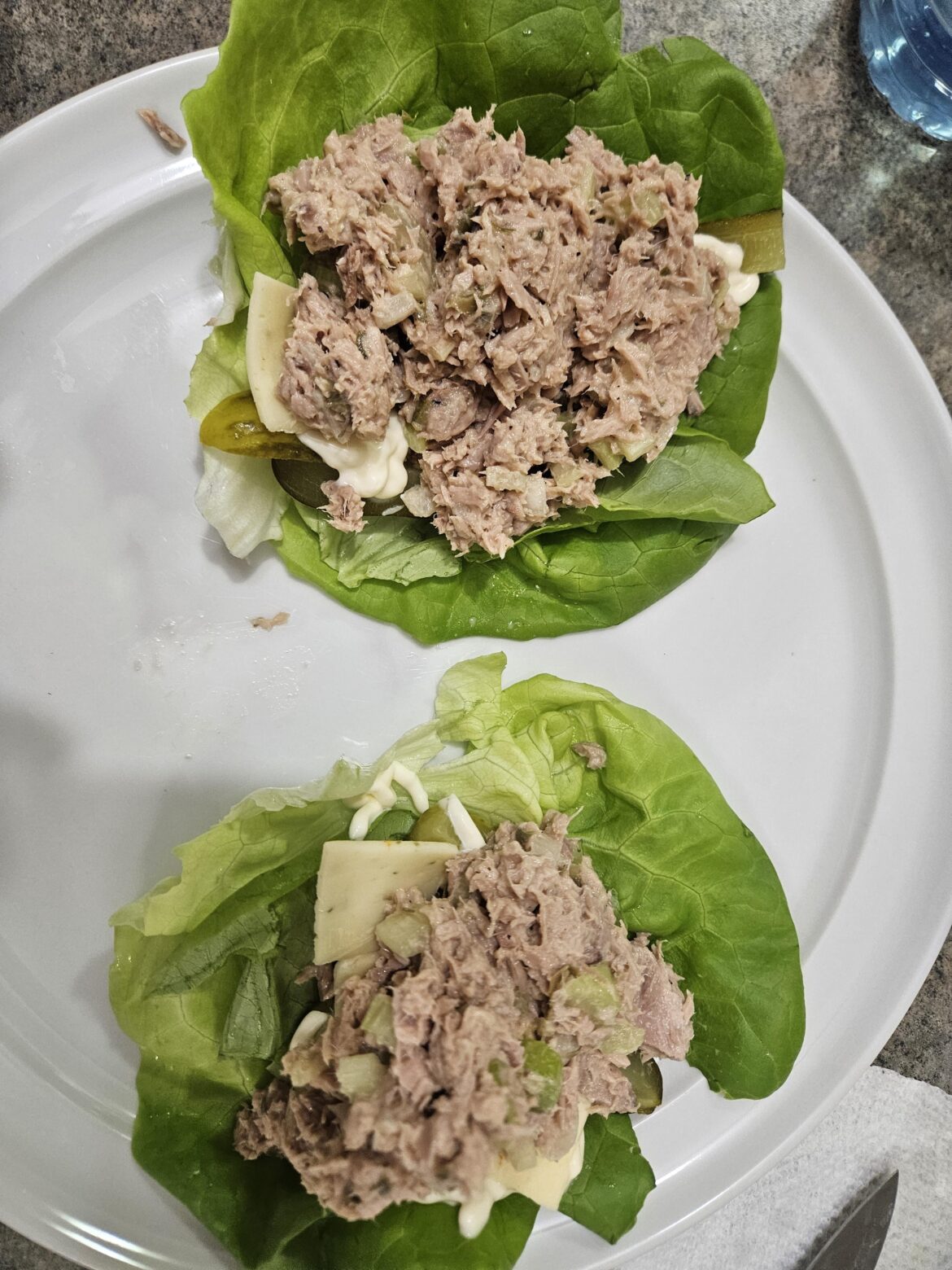 Tuna salad lettuce wraps