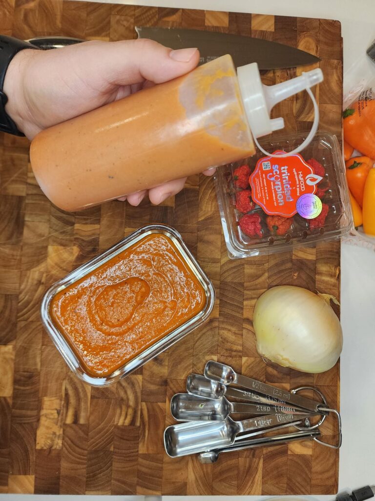 Trinidad Scorpion Pepper Carrot-based Salsa / Hot Sauce