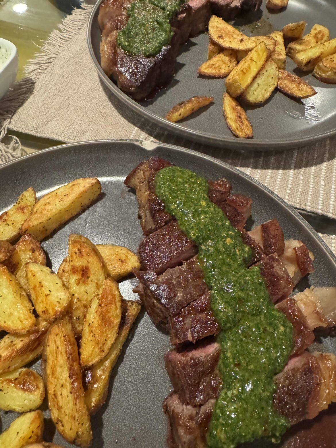 First attempt at chimichurri on Steak Frites