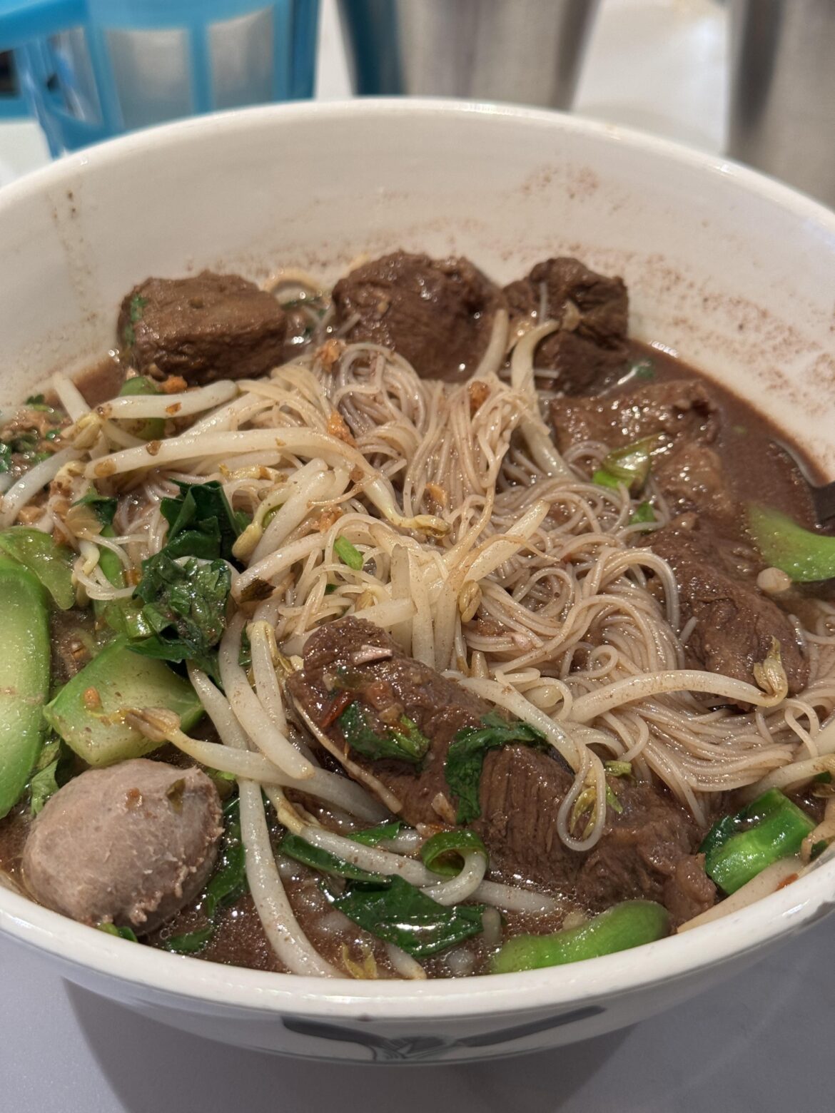 Thai spicy boat noodles!