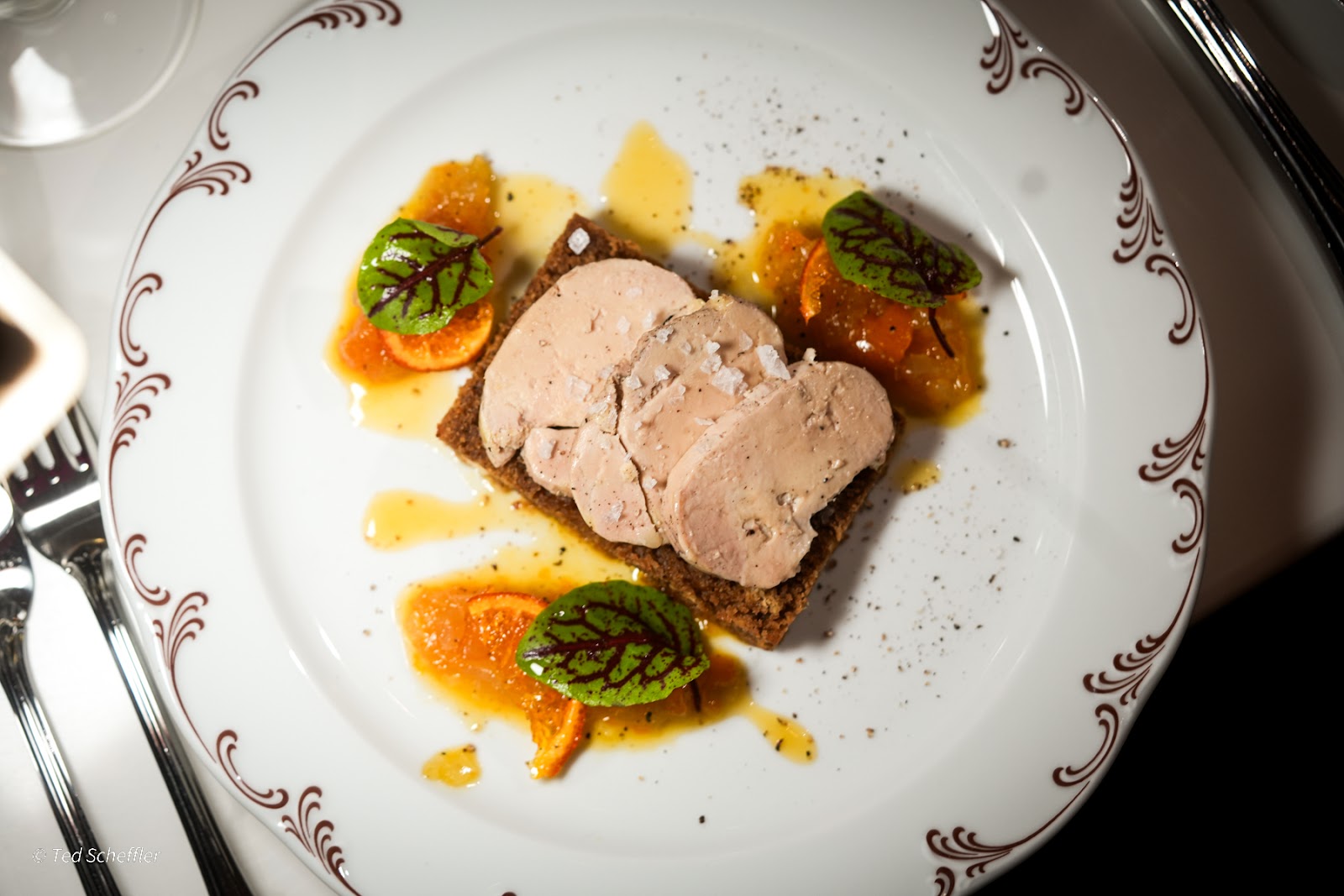 Terrine de Foie Gras at Le Depot Brasserie.
