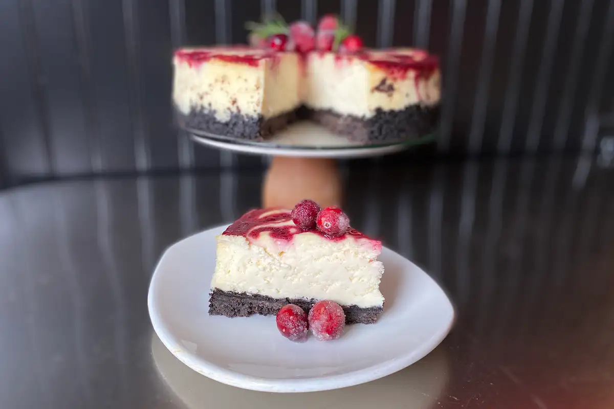 Cranberry cheesecake from Cheesetique