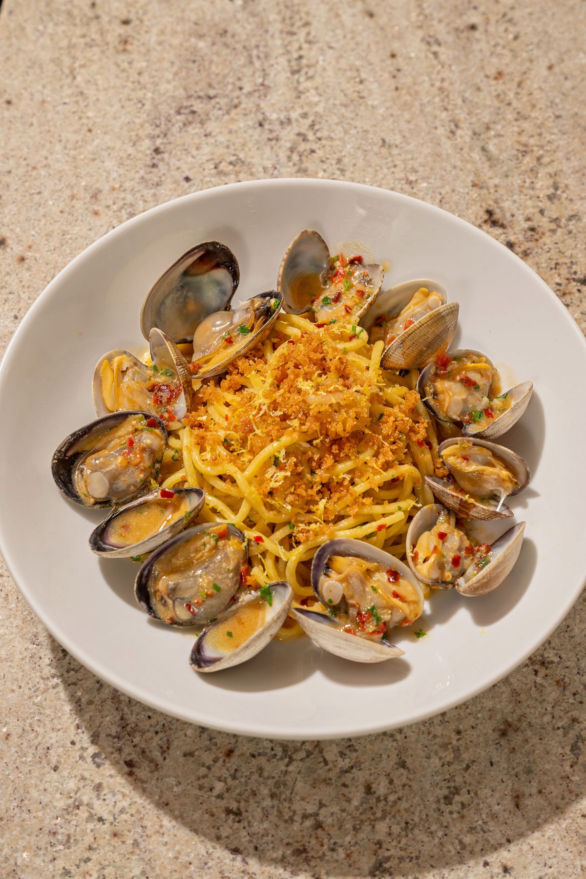 Manila clams vongole at Attagirl in Hermosa Beach.