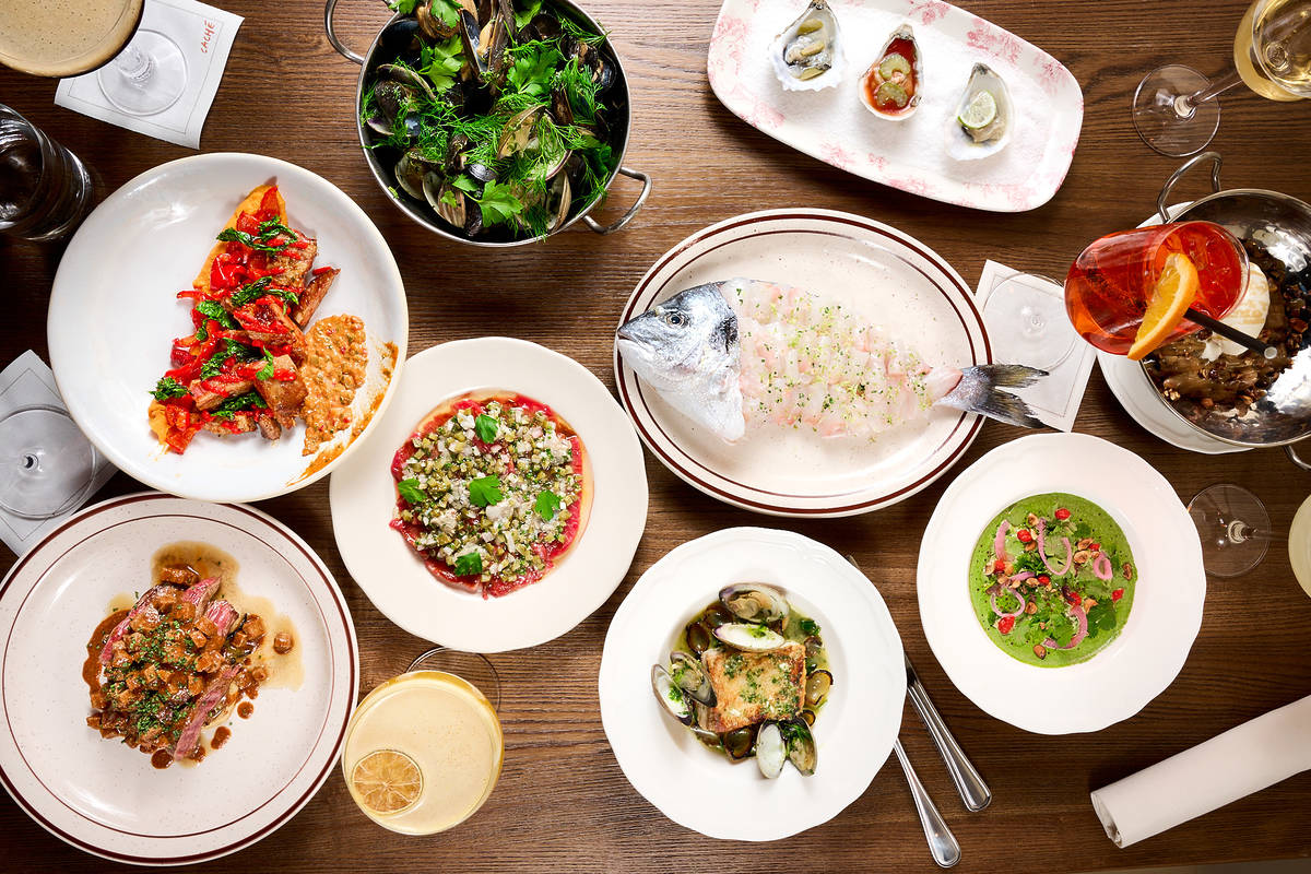 food on a table