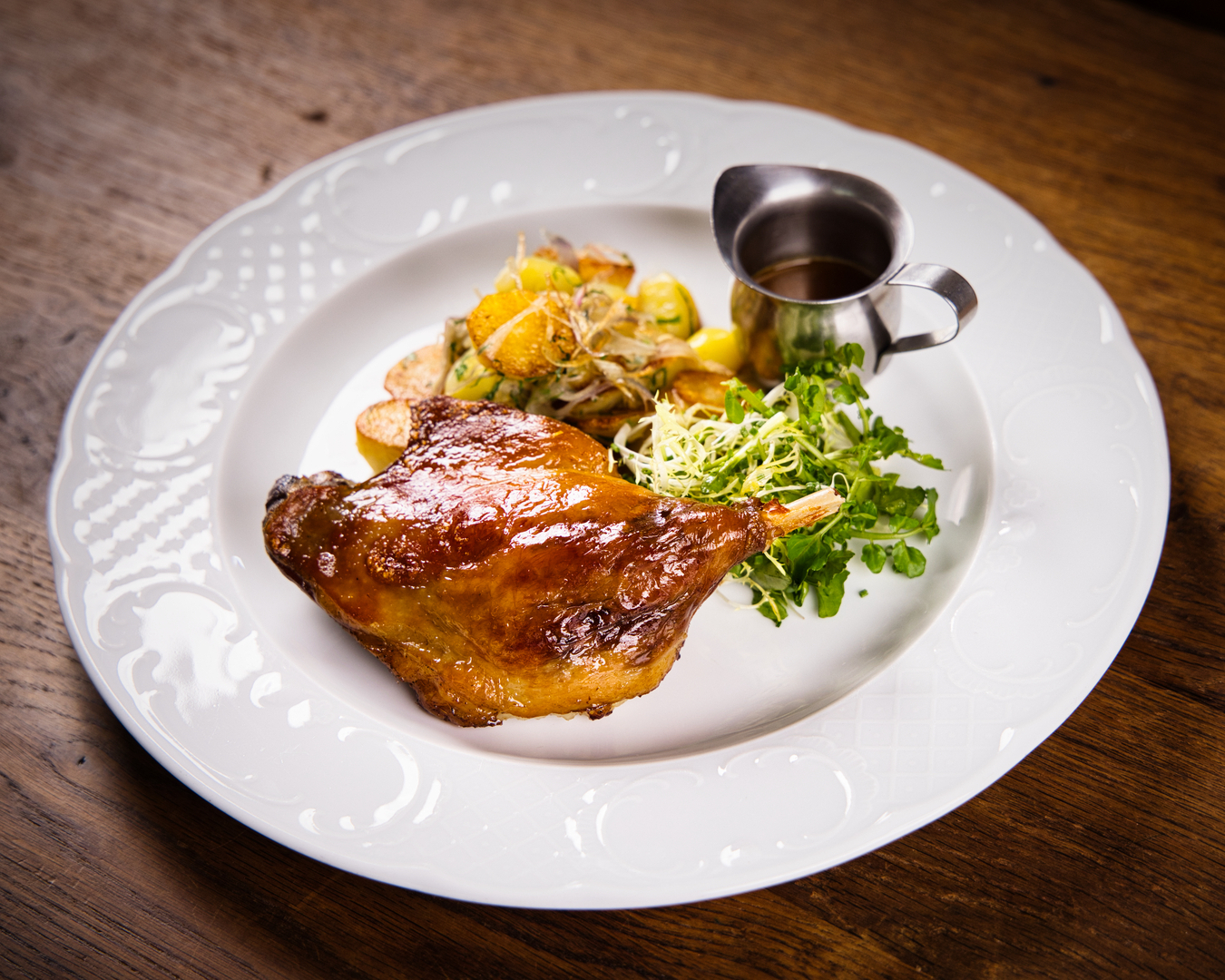 Duck confit from Brasserie Gavroche