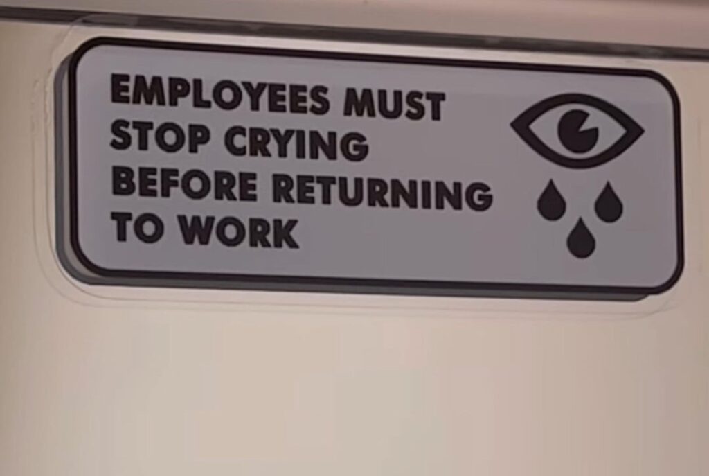 This joke will never not be funny, but please don’t actually treat your employees like this!