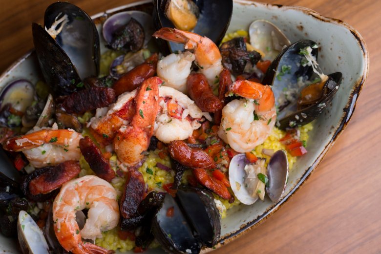 El Tapeo's paella de mariscos. PR photo 