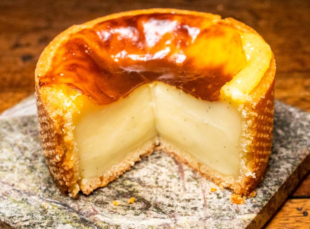 Flan at Monsieur P in Lyon