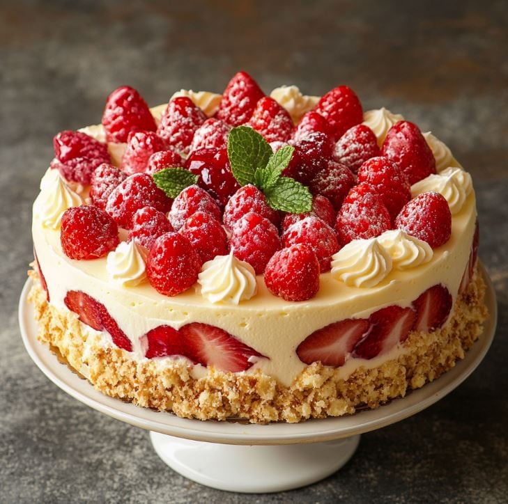 Fraisier cake