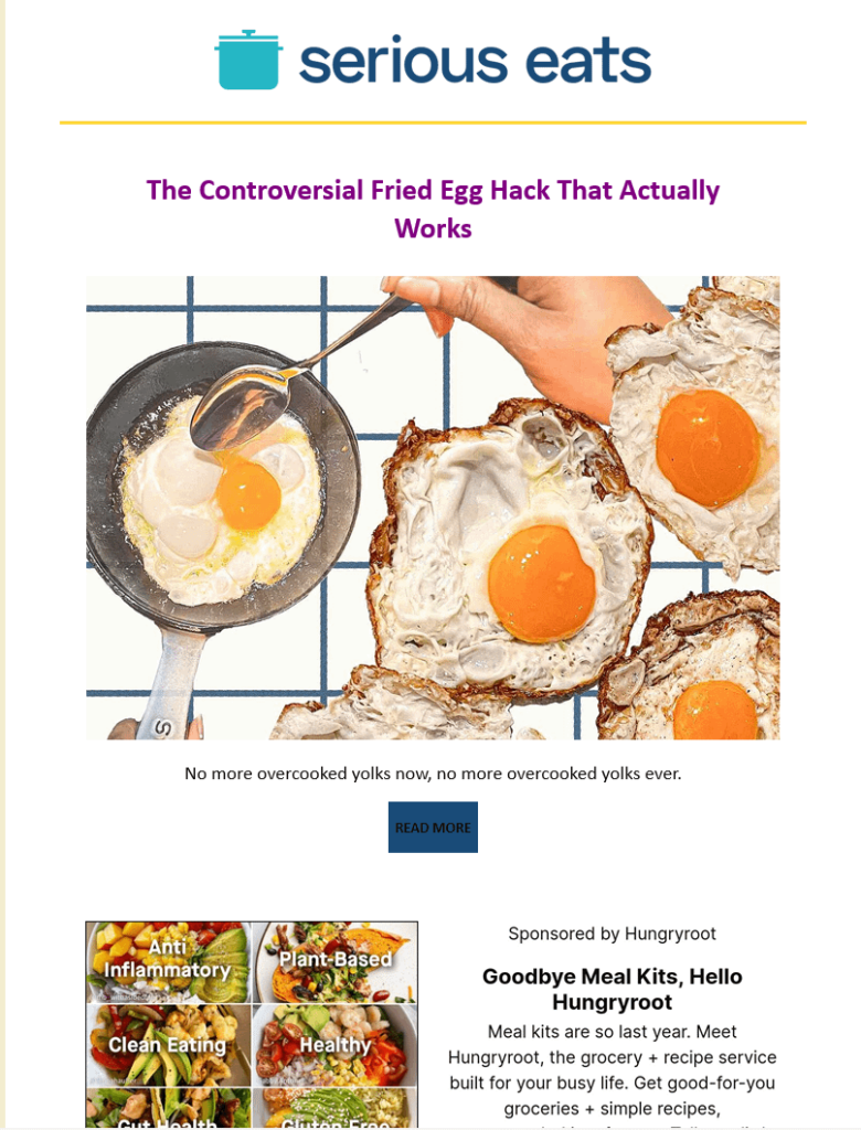 I guess we're only days away from "One weird trick..." and "Chefs hate this..." ads