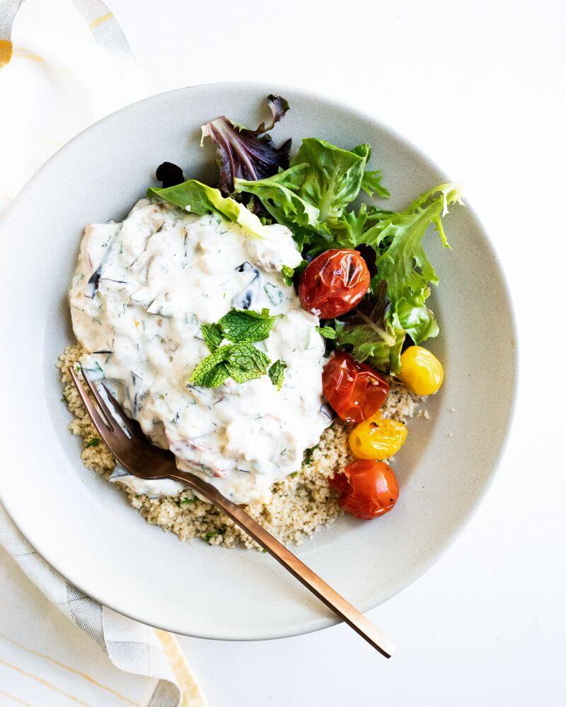 Mediterranean Grilled Eggplant Salad – A Couple Cooks Mediterranean Grilled Eggplant Salad