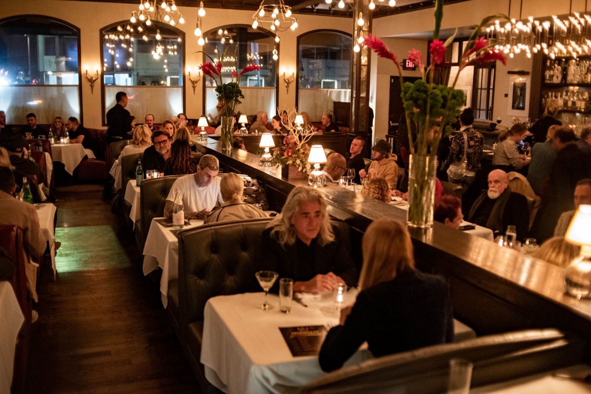 A busy dining room at Crossroads Kitchen.