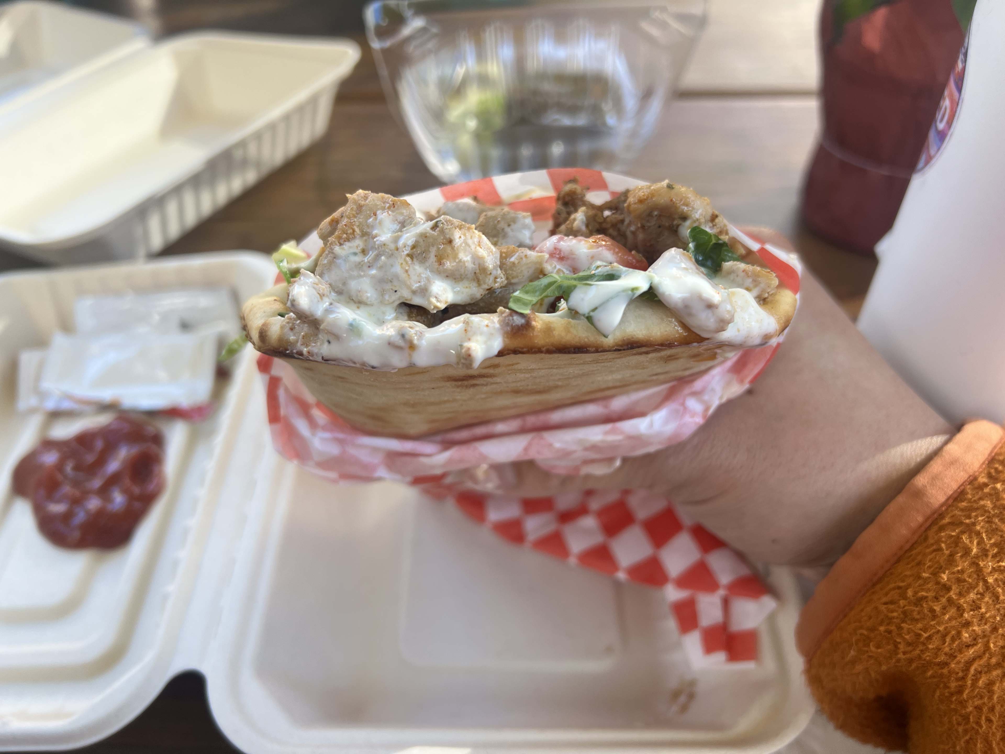 The chicken gyro from Pita Gyros.