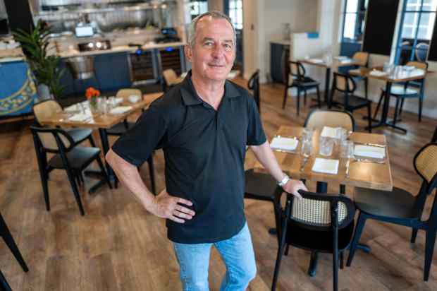 Restaurateur Nicolas Fanucci at his Deux Bistro in Woodland Hills...