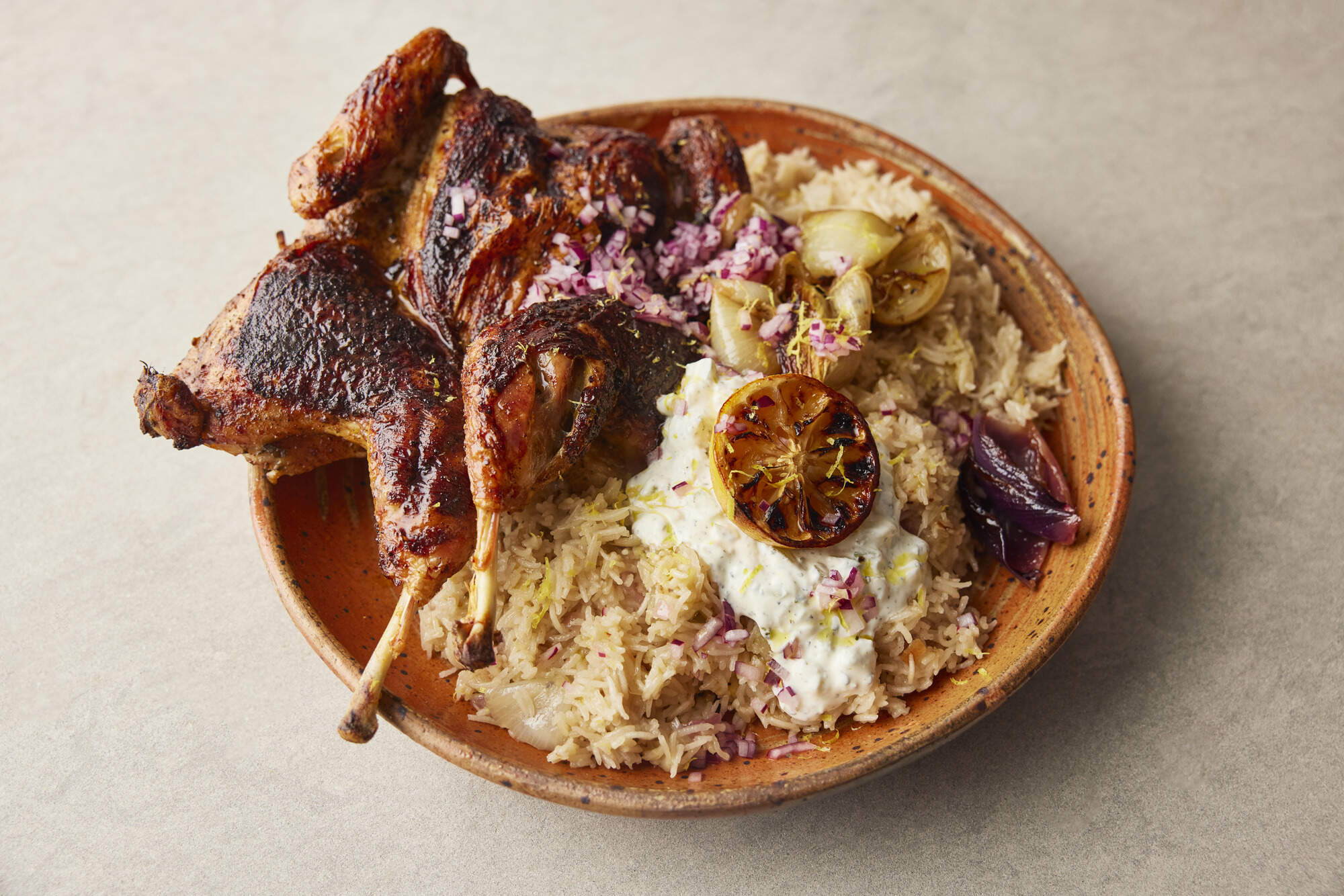 Lemon-tzatziki chicken. (David Loftus)