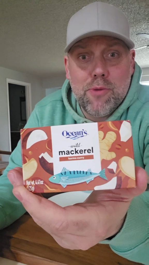 Mackerel in korma curry