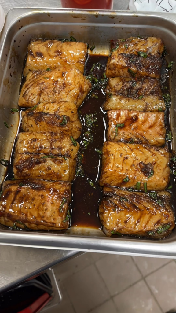 cod for family meal at work.