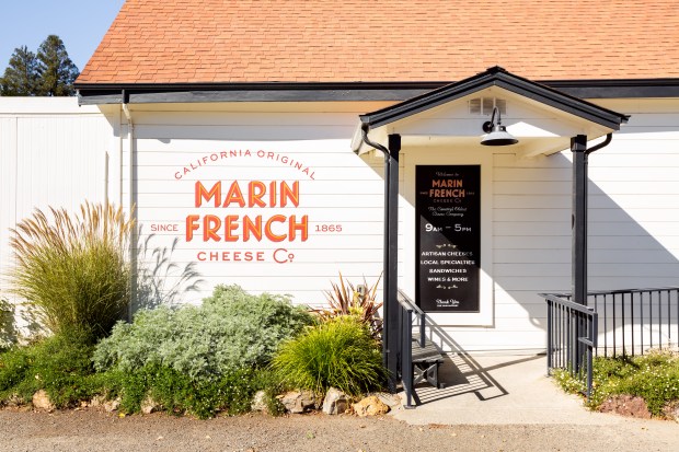 Visitors to the Marin French Cheese Co. can pick up picnic provisions in the cheese shop, then picnic on the lawn or by the pond. (Photo courtesy Marin French Cheese Co.)