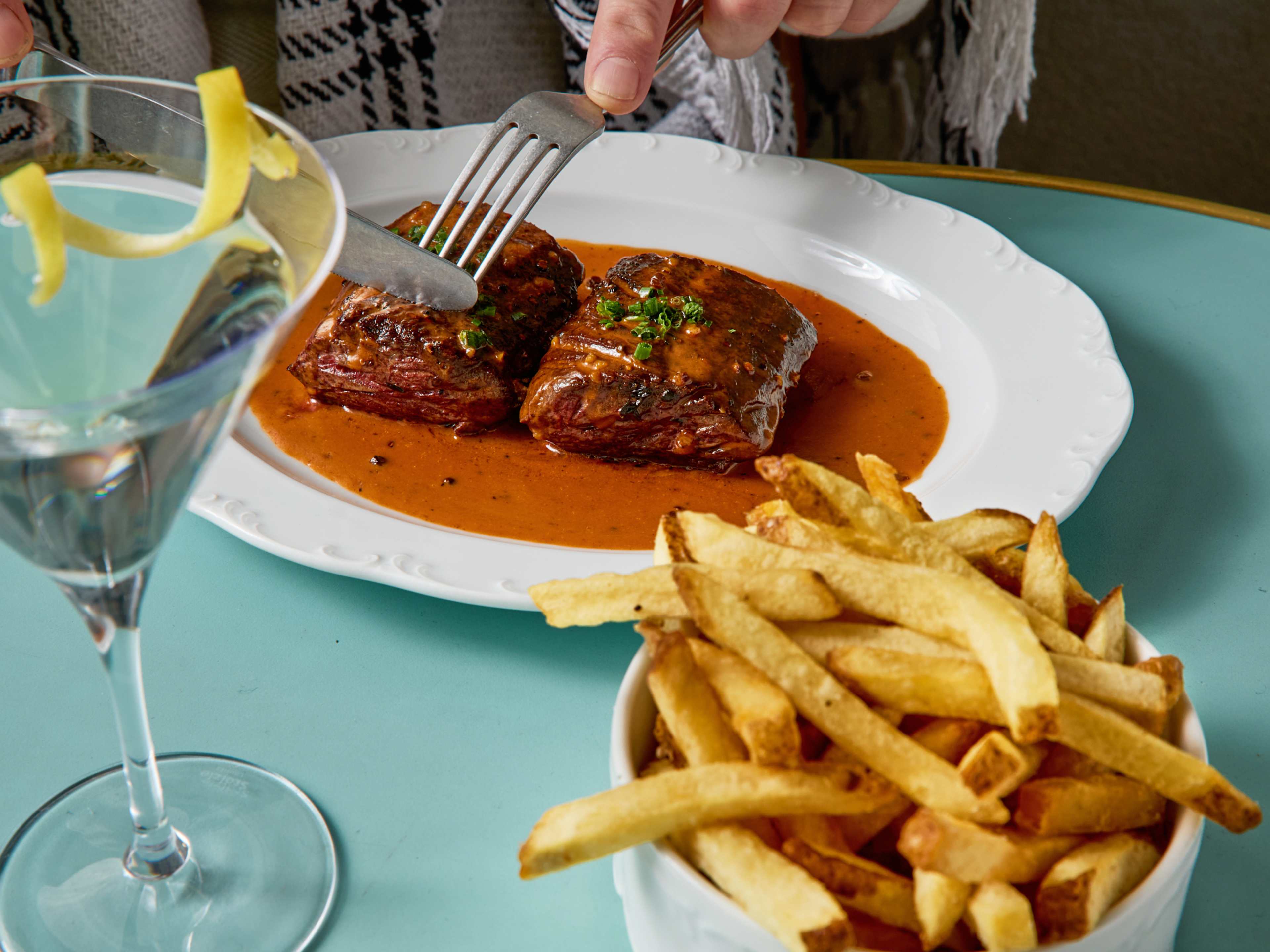 The steak frites at Bon Délire