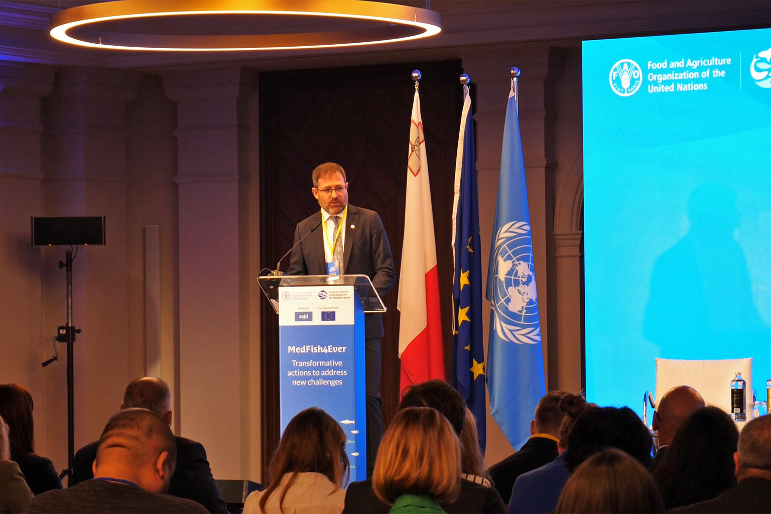 Miguel Bernal, the GFCM executive secretary. 