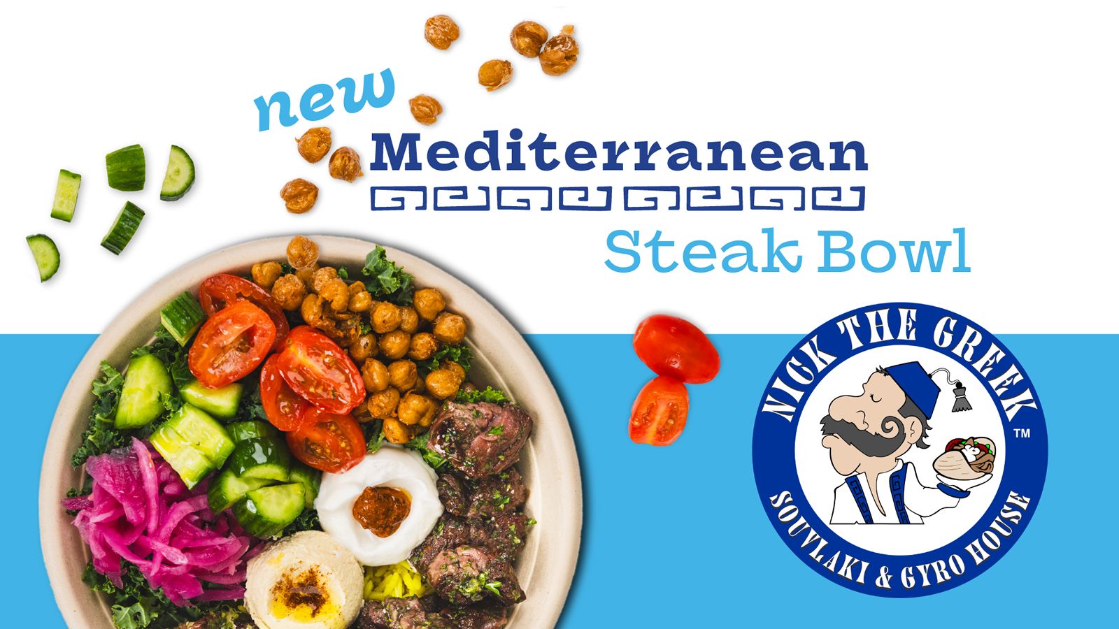Nick the Greek Adds Tasty Traditional Twist To Flavorful Menu With New Mediterranean Steak Bowl