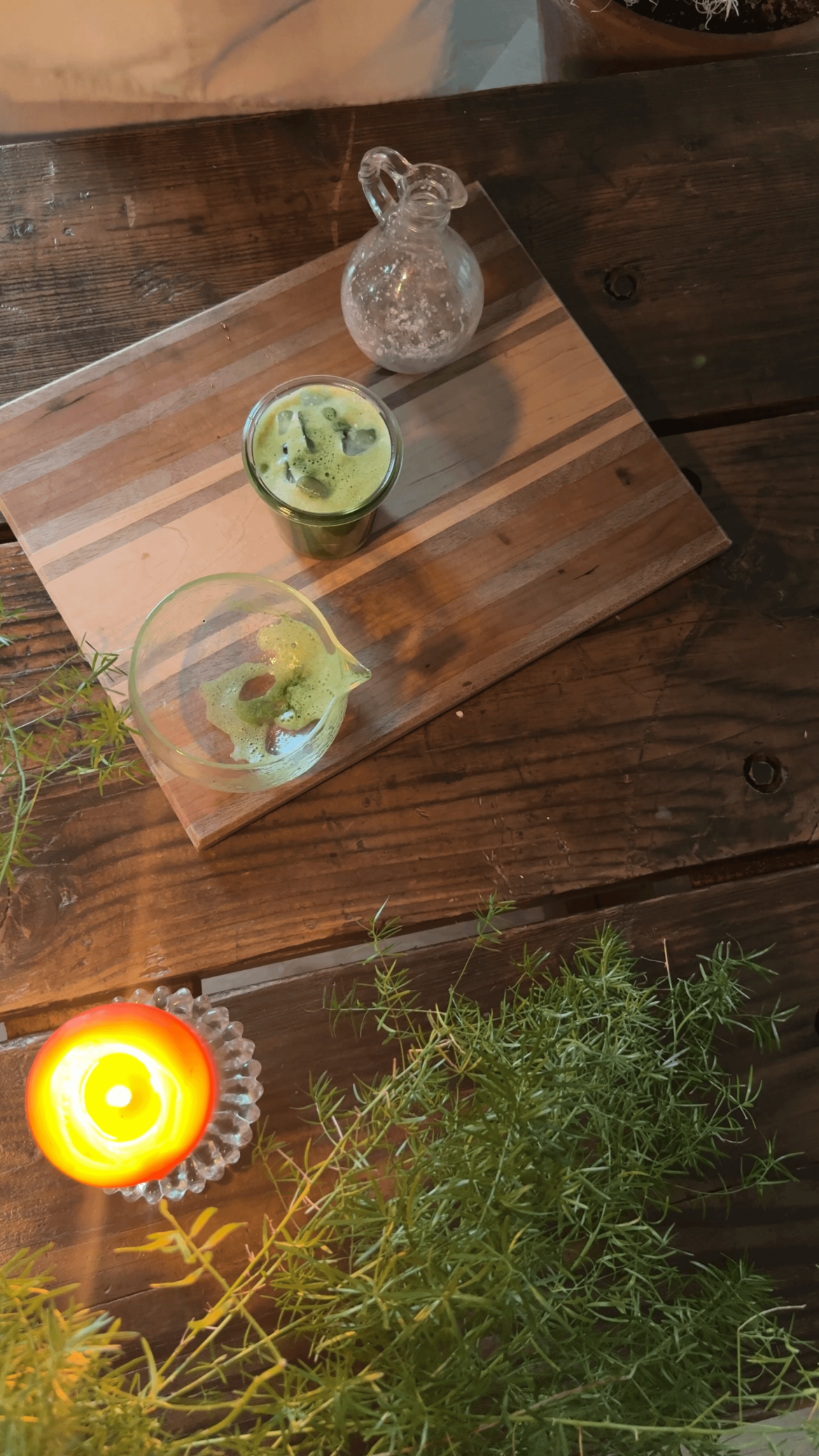 has anyone tried wheatgrass & matcha with honey? 🤌😋