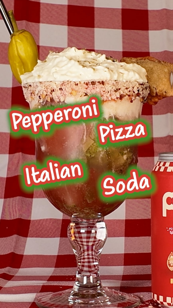 Pepperoni Pizza Italian Soda 🍕🥤