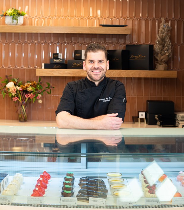 Chef Clément Le Déoré, of Desserts by Clément, at his bakery in Pacific Beach. (Voila Creative Agency)
