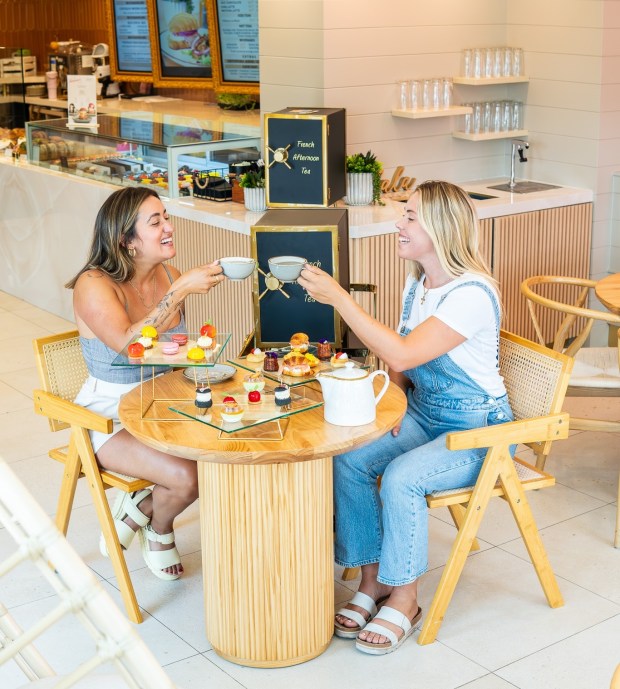 Guests enjoying a French-style afternoon tea at Desserts by Clément. (Voila Creative Agency)