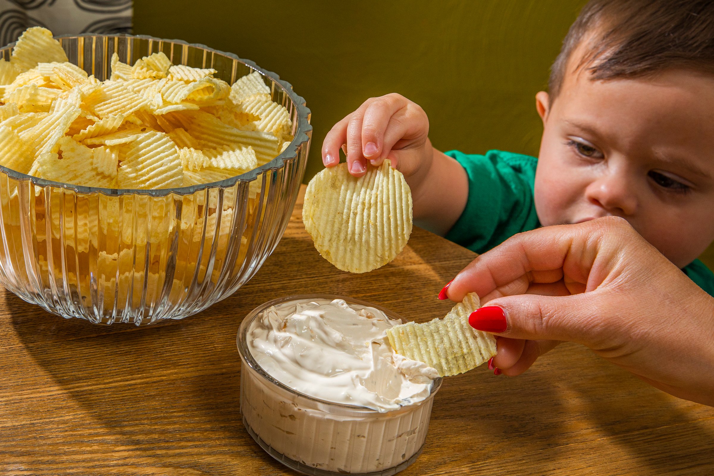 best party snack ruffles and french onion dip