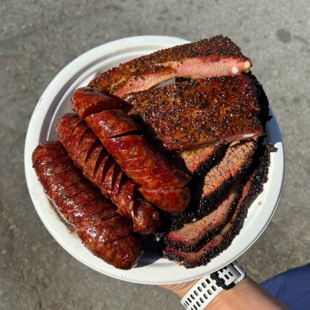 The menu at Pico's BBQ includes ribs, brisket and two kinds of sausage, plus a number of sides. (Courtesy Russell Savage)