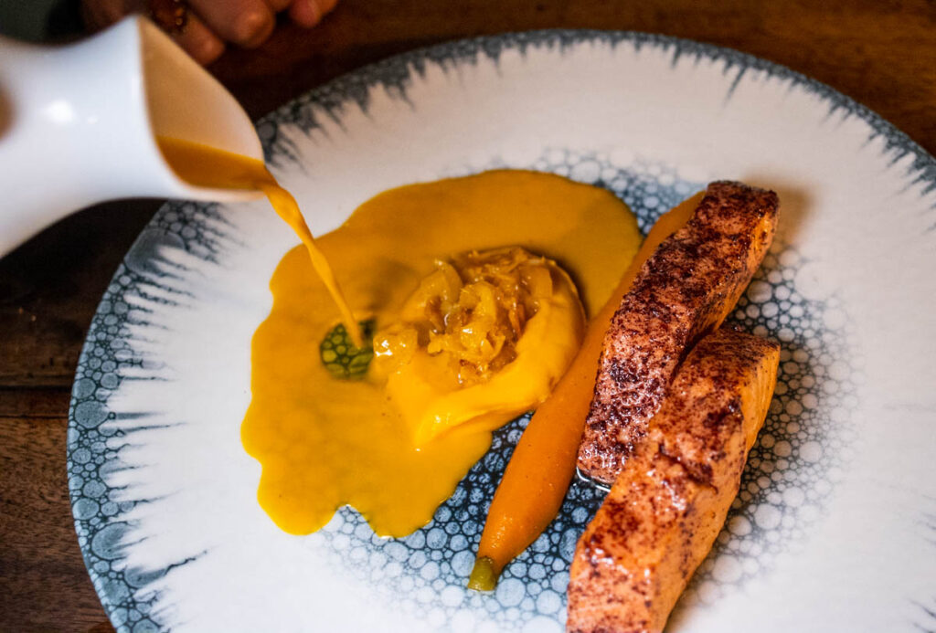 Salmon at Monsieur P in Lyon