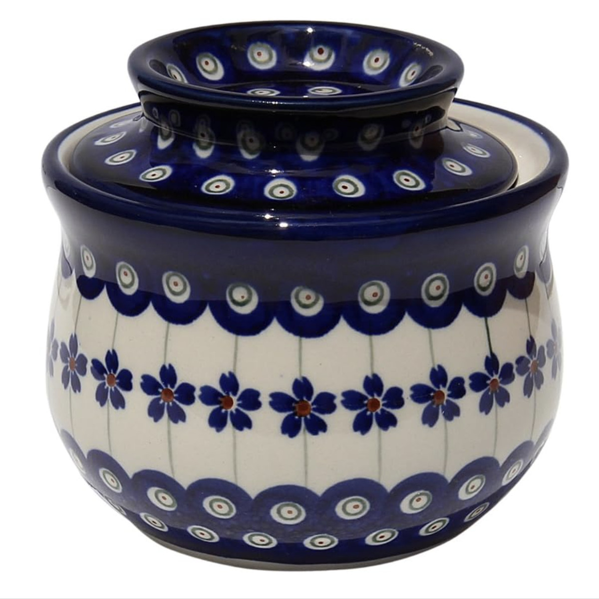 Polish Pottery Butter Bell.