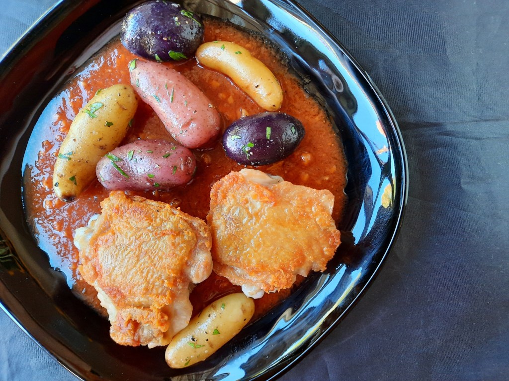 This recipe hearkens back to medieval French cookery This recipe hearkens back to medieval French cookery