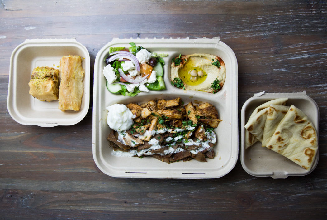 Baklava and meat plate at Urban Pita (Credit: Taylor Noel Photography)