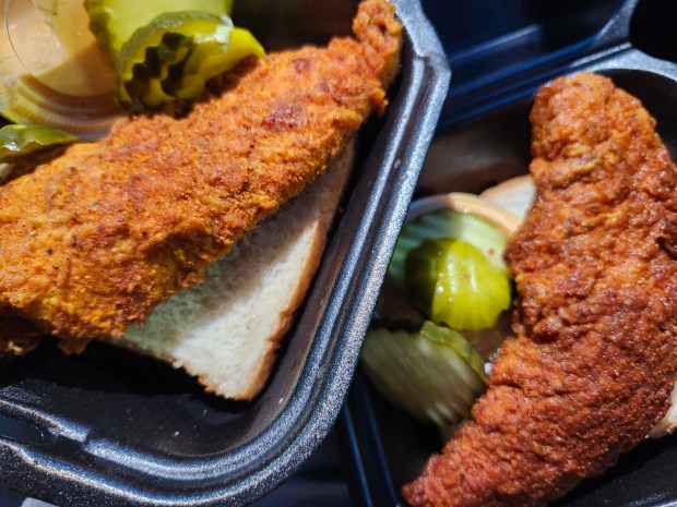 WOW! Size matters at Dave's Hot Chicken, where the tenders are titanic, and also where I couldn't resist sampling the Reaper-level after trying the plain version. I had to sign a waiver before they'd serve me. (Amy Drew Thompson/Orlando Sentinel)