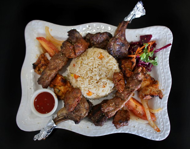Shibam's Mixed Grill for two. As seen Wednesday, Jan. 15, 2025. (Stephen M. Katz / The Virginian-Pilot)