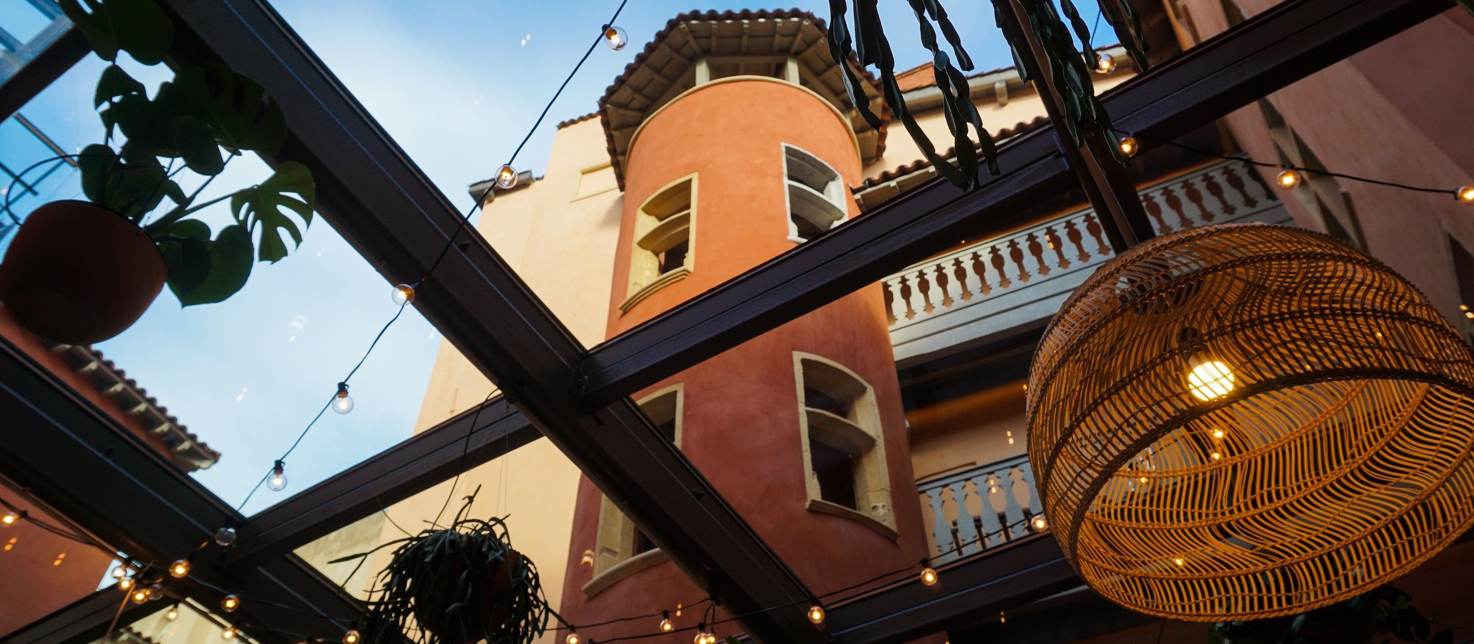 the Tour Rose in the heart of Lyon Old Town. 