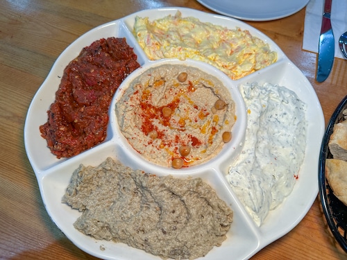 Dinner at K Kurdish Mediterranean Restaurant, Tully, N.Y.