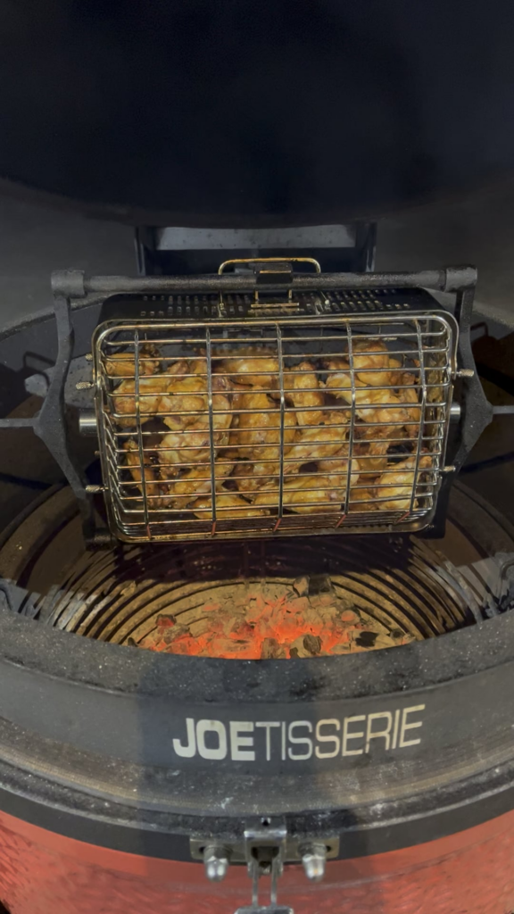 Almost Done!  Dry brined 24 hours. Best wings on Earth.