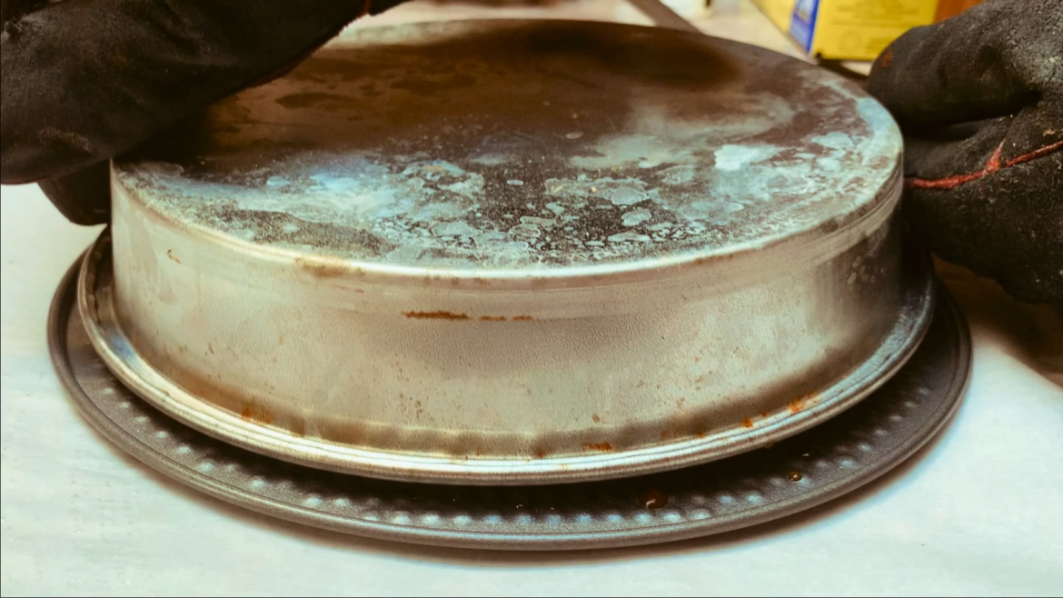 Unmolding my caramel custard cake—so satisfying!