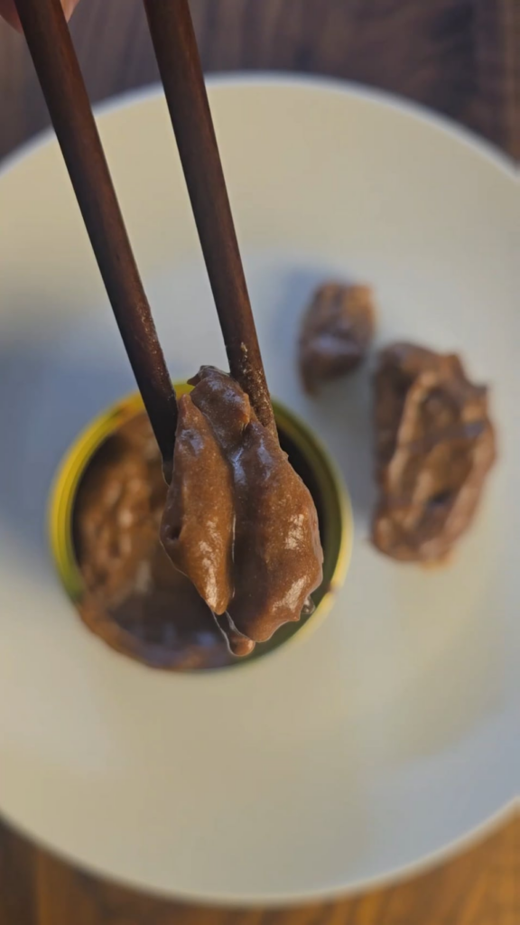 Mackerel with chocolate