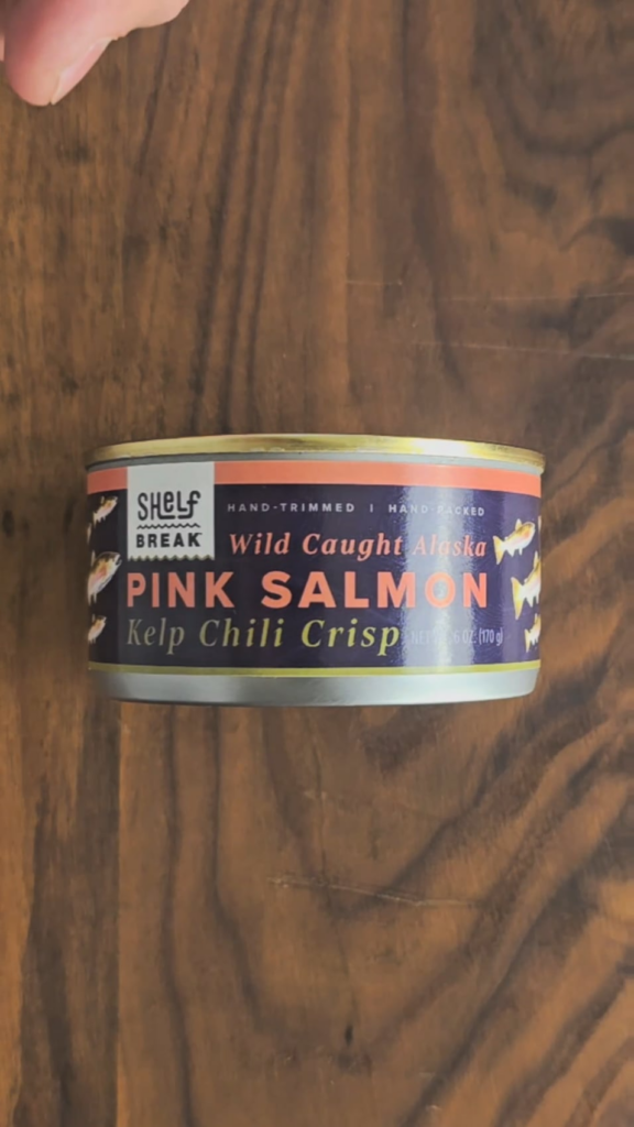 Pink Salmon with a kelp chili crisp