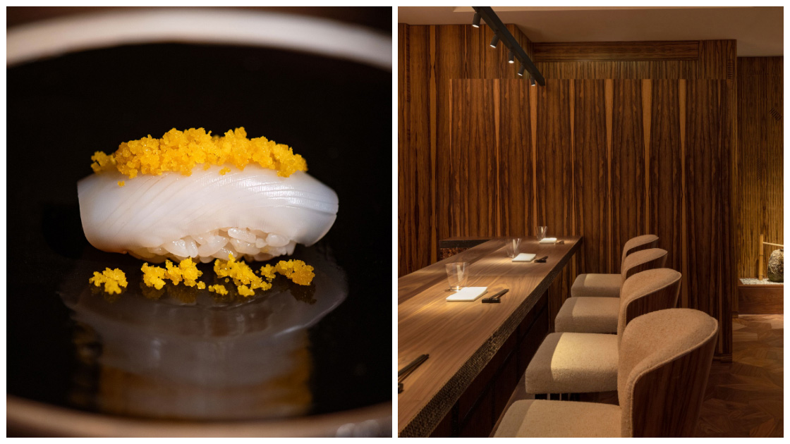 Hakuba, the latest masterful sushi restaurant from Takuya Watanabe. © Caroline Dutrey - Vincent Leroux/Hakuba