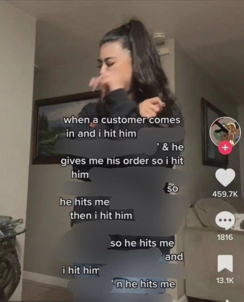 When a customer walks in