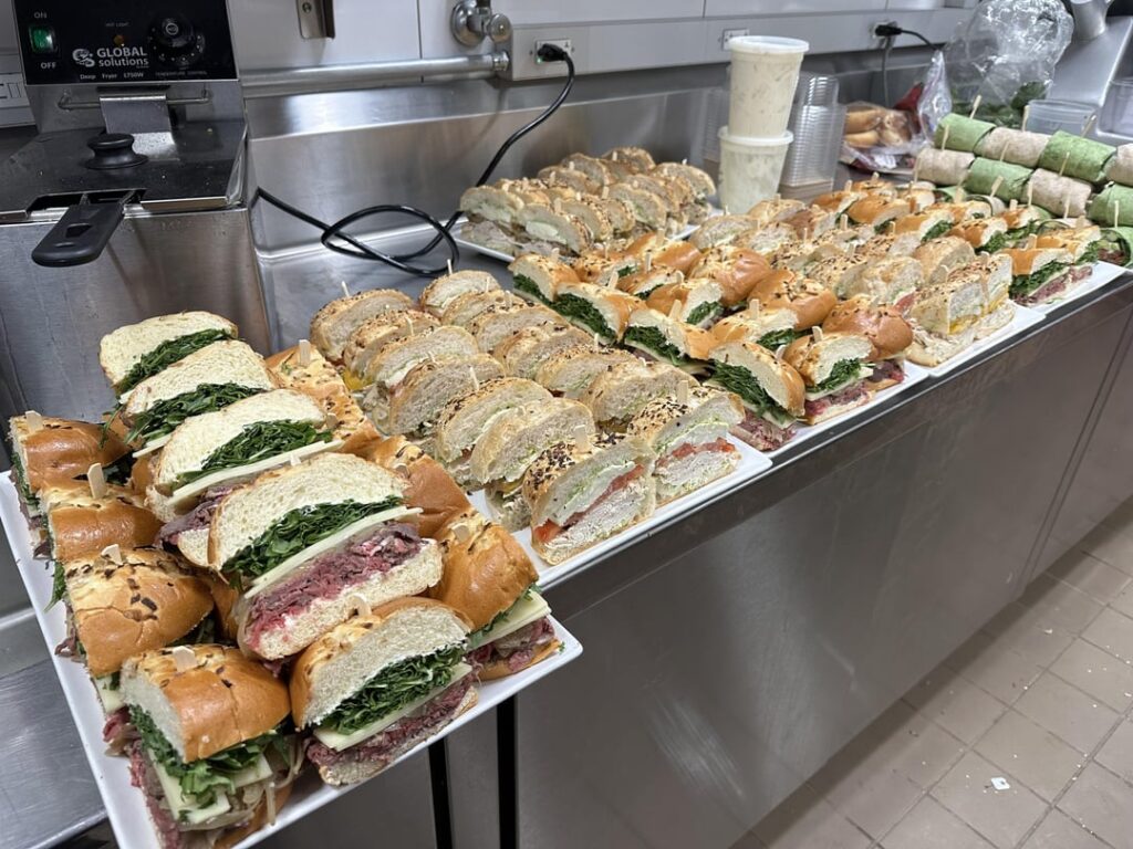 Some sandwiches i made at work.
