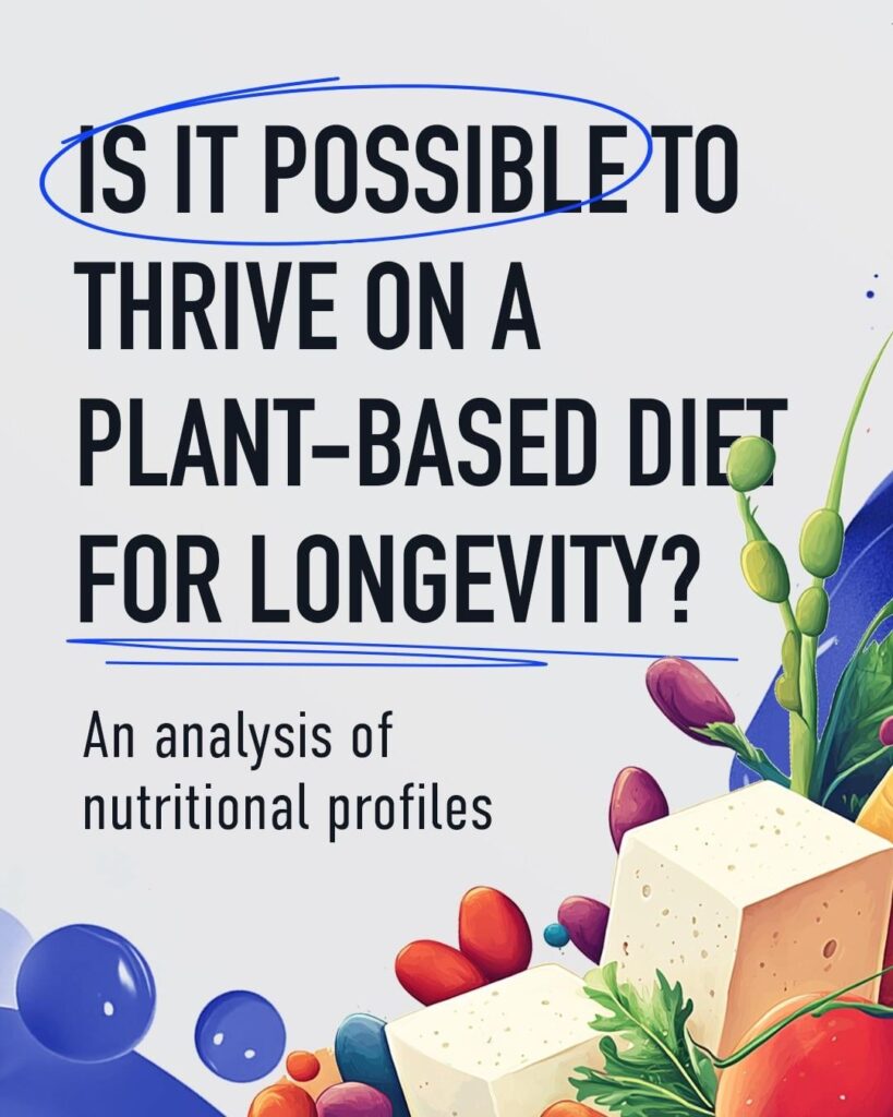Plant based diet as a pathway to longevity