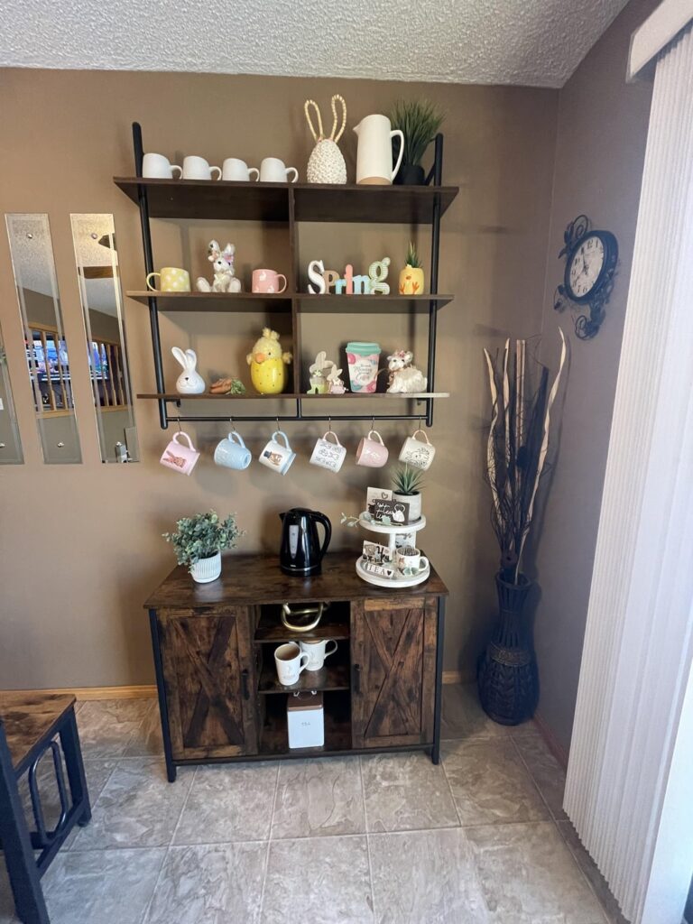 Easter coffee  bar setup spring is here 🌷🐣🐰
